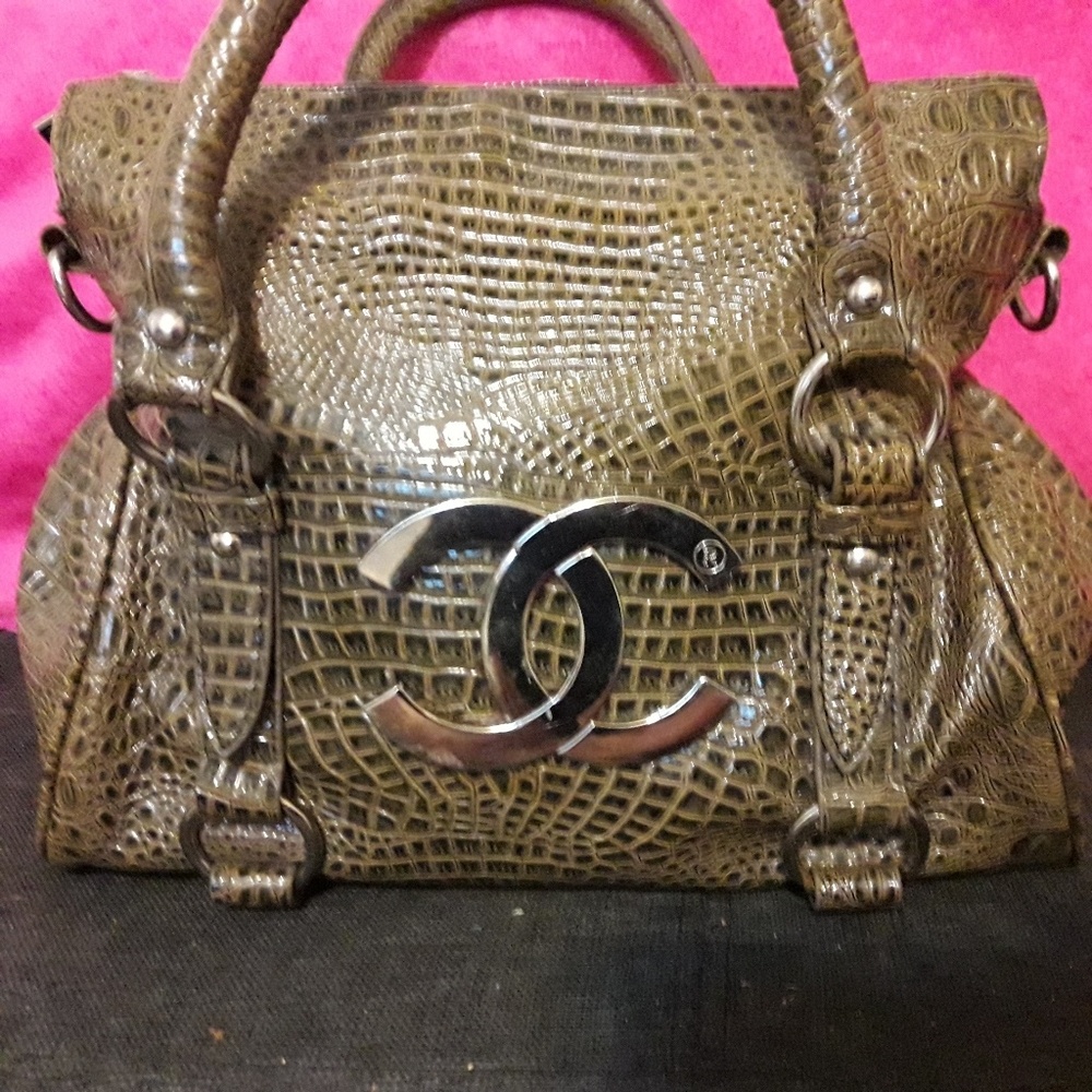 Coco Chanel Python Handbag